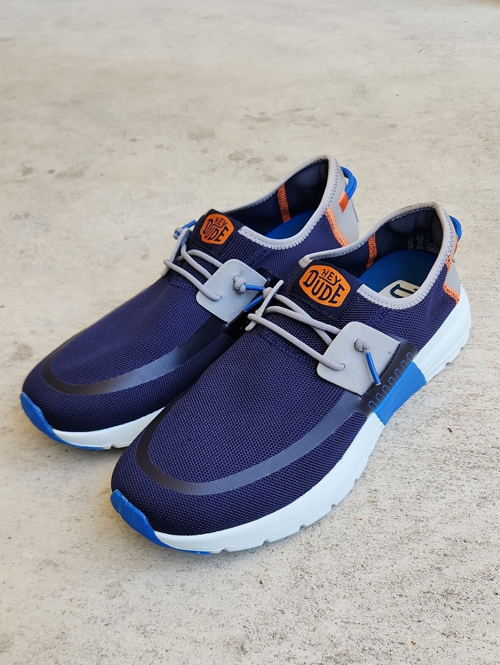 'HEY DUDE' Men's Sirocco Active - Navy / Blue Grey,Size 13
